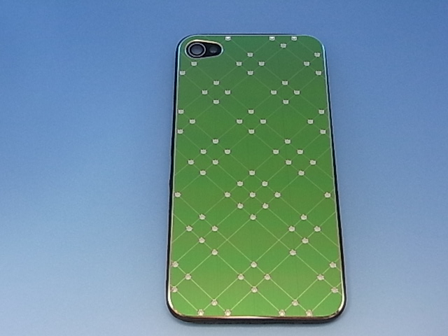 ★送料無料★　iPhone 4S 専用　メタルバックパネル( metal green) グリーン