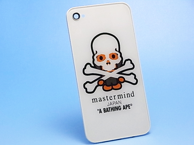 ★送料無料★　iPhone 4S 専用　mastermind(マスターマインド)　バックパネル　ガラス No1