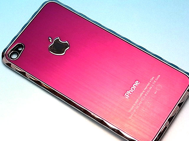 iPhone 4S 専用　アルミタイプ波型縁取り枠付き！