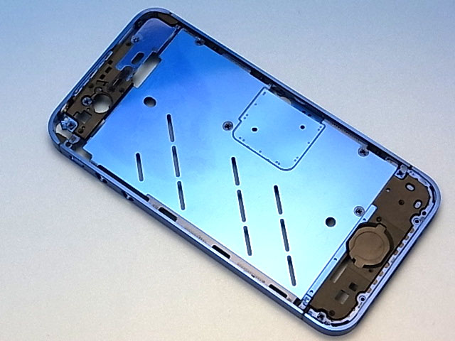 ★送料無料★　iPhone 4S 専用　サイド枠　フレーム　ブルー　メタリックフレーム！