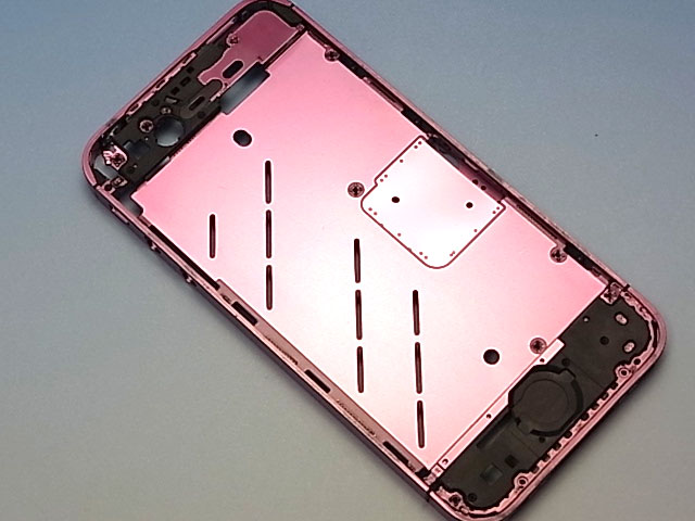 ★宅配便　送料込★　iPhone 4S 専用　サイド枠　フレーム　濃いピンク　メタリックフレーム！