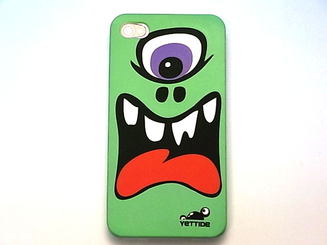 ★送料無料★　【iPhone4 / 4S対応】　YETTIDE　Funny Face Case　ファニーフェイス　The First Monster, Green！