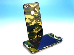 iPhone 4S 専用　フロントパネル＋バックパネル　セット　ミリタリー　迷彩タイプ！