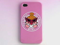★送料無料★　【iPhone4 / 4S対応】　HYSTERIC MINI 　ヒステリックミニ　サークル　ピンク　iPhoneケース！