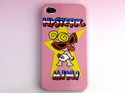 ★送料無料★　【iPhone4 / 4S対応】　HYSTERIC MINI 　ヒステリックミニ　スター　ピンク　iPhoneケース！