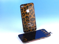 ★宅配便　送料込★　iPhone 4S 専用　フロントパネル＋バックパネル　セット　レパード　アニマル柄タイプ！
