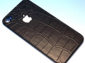 iPhone 4S 専用　クロコダイル調　ブラック