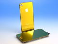 ★宅配便　送料込★　iPhone 4S 専用　フロントパネル＋バックパネル　セット　ゴールド　ミラータイプ！