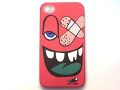 ★送料無料★　【iPhone4 / 4S対応】　YETTIDE　Funny Face Case　ファニーフェイス　Adhesive Plaster　暗い所で発光する　夜光タイプ！
