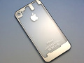 ★送料無料★　iPhone 4S 専用　スケルトン　ガラス製！　ミラー　バックパネル