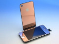 ★宅配便　送料込★　iPhone 4S 専用　フロントパネル＋バックパネル　セット　ピンクゴールド　ミラータイプ！
