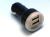 iPhone・iPod・iPad対応　シガーソケットで充電できる車内USB充電器！USB2ポート搭載カーチャージャー！ブラック