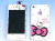 ★宅配便　送料込★　iPhone 4S 専用　フロントパネル＋バックパネル　セット　キティ　夜光タイプ！