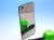 ★送料無料★　iPhone 4S 専用　ドット柄　ミラータイプ バックパネル