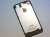 ★送料無料★　iPhone 4S 専用　スケルトン　透明　ガラス製！　ブルー　バックパネル