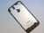 ★送料無料★　iPhone 4S 専用　スケルトン　透明　ガラス製！　イエロー　バックパネル