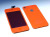 ★宅配便　送料込★　iPhone 4S 専用　フロントパネル＋バックパネル　セット　オレンジ　ミラータイプ！