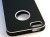 ★送料無料★　【iPhone 5 対応】　シンプル　マットタイプ　ハードケース　iPhoneケース　ブラック×ホワイトライン！