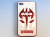 ★送料無料★　【iPhone4 / 4S対応】　BAT MAN　バットマン　3D　ハードケース　iPhoneケース！ホワイト×レッド