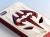 ★送料無料★　【iPhone4 / 4S対応】　BAT MAN　バットマン　3D　ハードケース　iPhoneケース！ホワイト×レッド