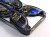 ★送料無料★　【iPhone4 / 4S対応】　バタフライ　蝶　3D　ハードケース　iPhoneケース！ブラック×ブルー