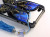 ★送料無料★　【iPhone4 / 4S対応】　バタフライ　蝶　3D　ハードケース　iPhoneケース！ブラック×ブルー