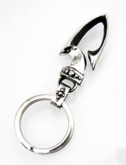 正規取扱 VASSER（バッサー） SPEAR HOOK KEY CHAIN SILVER(スピアーフックキーチェーン シルバー)
