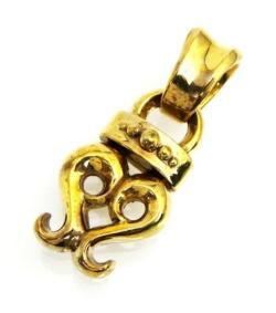 正規取扱 VASSER（バッサー）　ONE HEART PENDANT SHINY BRASS M(ワンハートペンダント シャイニーブラス Ｍ)