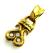正規取扱 VASSER（バッサー）　ONE LOVE PENDANT SHINY BRASS M(ワンラブペンダント シャイニーブラスＭ)