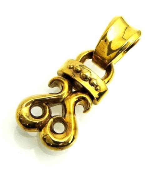 正規取扱 VASSER（バッサー）　ONE LOVE PENDANT SHINY BRASS M(ワンラブペンダント シャイニーブラスＭ)