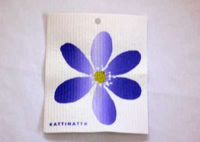 スポンジワイプ blue flower