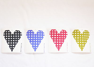 スポンジワイプ checkheart black
