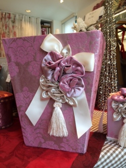 カルトナージュ　ダストボックス　エレガントピンク