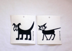 スポンジワイプ dog black