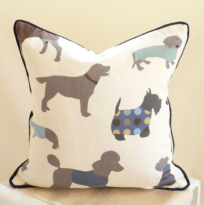 イギリス製コットン100%生地使用のクッションカバー