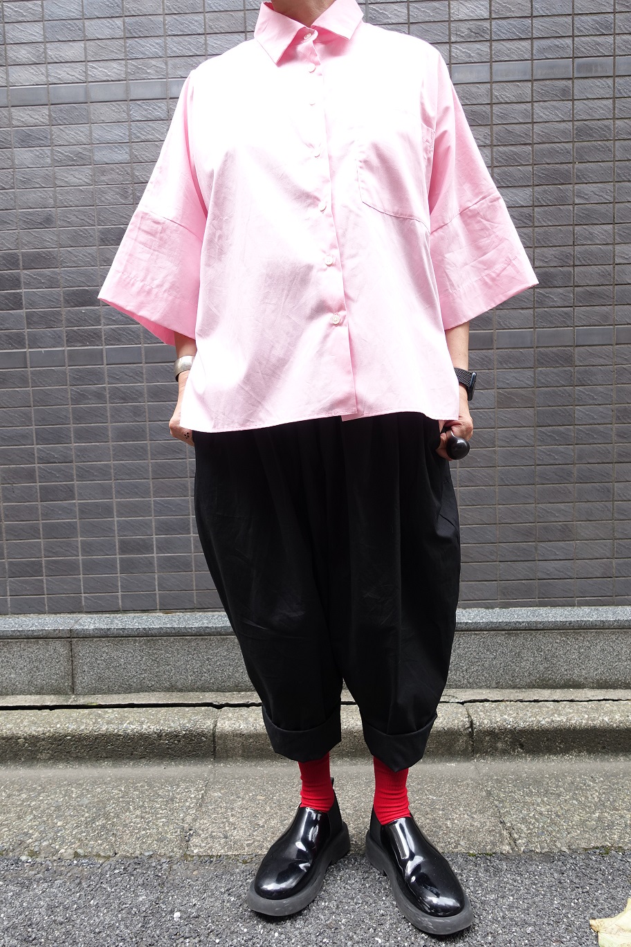 vekt：ワイドショートシャツコットン