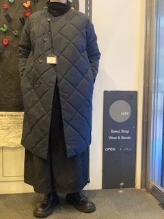 TRAVAIL MANUEL:キルティングラグランコート