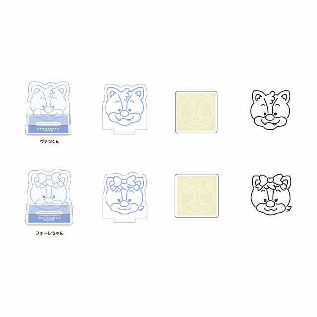 ゆるっとマスコット　アクリルスタンプ