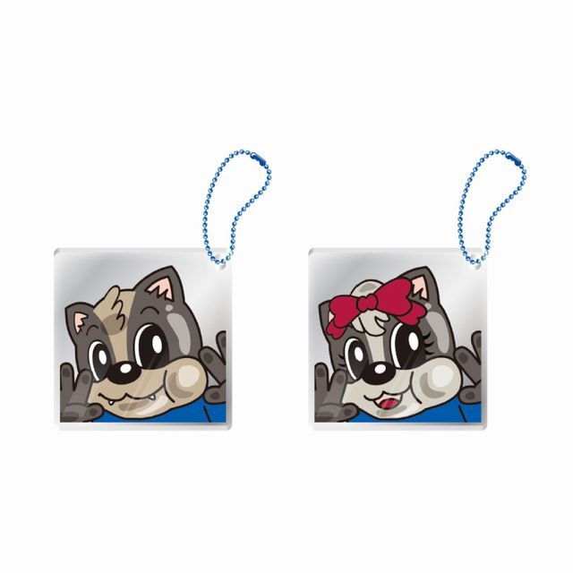 ヴァンくん・フォーレちゃん×アルディ＆ミーヤのアクリルキーホルダー アクリルブロックキーホルダー