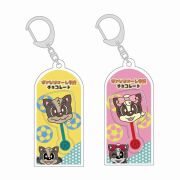 棒付きチョコ型アクリルキーホルダー