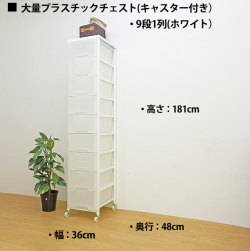 幅と高さが選べるスチール+プラスチックのハイブリットメガチェスト！