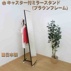 従来のスタンドミラーの後ろに出来てしまう無駄なスペースを活用した