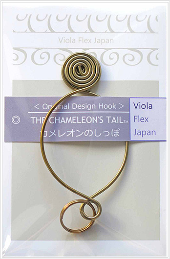 カメレオンのしっぽ&reg;ローズ特製オリジナルフック＊Ｌサイズ・ゴールド【メール便可】