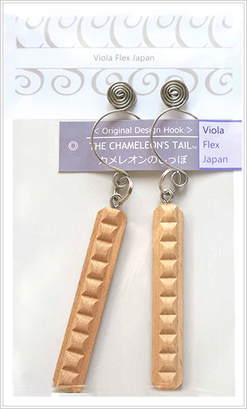 カメレオンのしっぽ特製ネームタグ 縦型ホワイトエレガンスＳビーンズ10＊SSフック (2個入) 各色【メール便可】