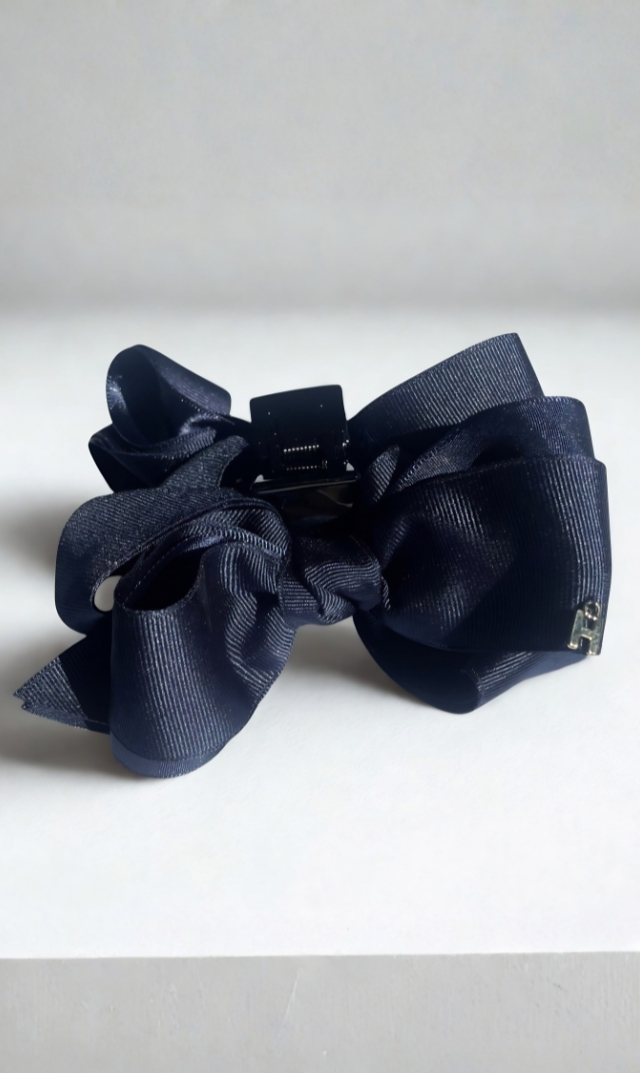 [期間限定販売]【ハニービジュー(THE HANY Bijoux)】グログランサテンワニクリップ