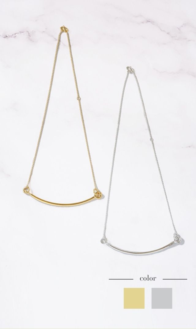 [FAINAL SALE]【ジャミレイ】MOON STICKネックレス(ゴールド/シルバー）