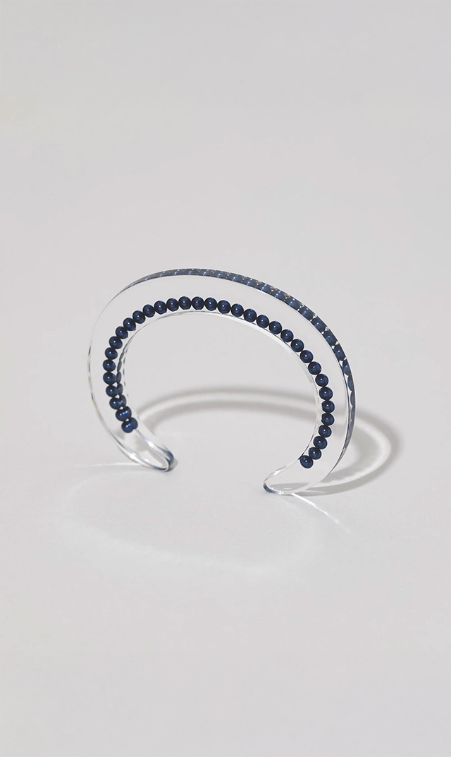 [POPUP期間限定販売(～9/13）]【ジュティク(JUTIQU)】Essence Bangle3（ネイビー）