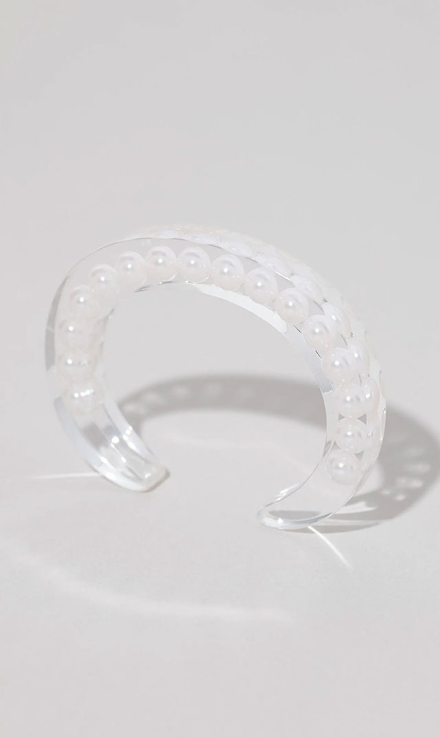 [POPUP期間限定販売(～9/13）]【ジュティク(JUTIQU)】Essence Bangle 1（ホワイト）