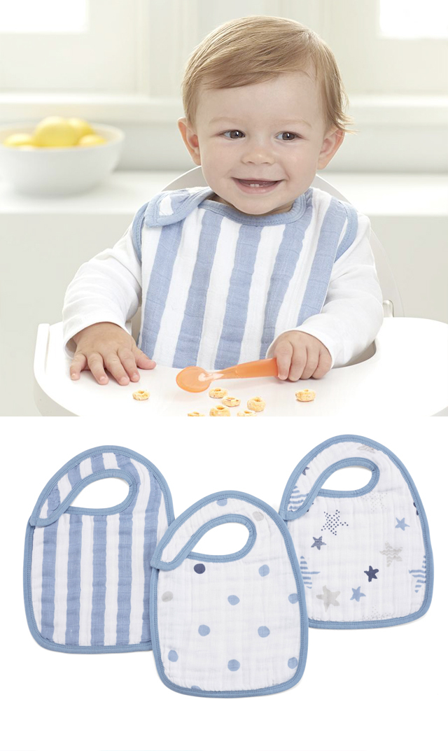 【エイデン＋アネイ】スナップ付きよだれかけ(rock star)