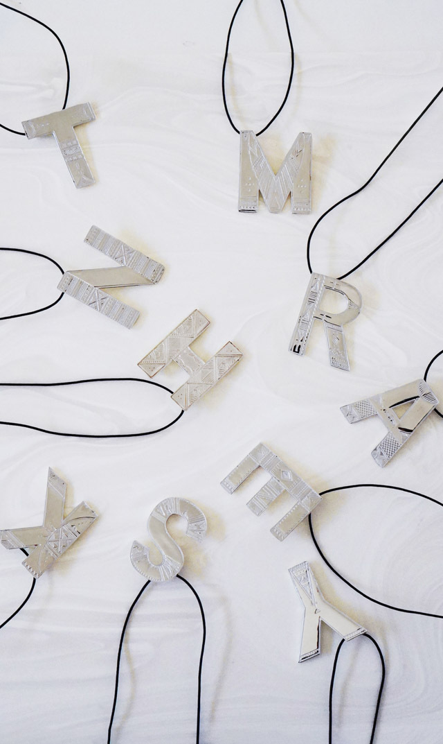 [ ※受注販売(～3/22）]【アドラル（ADRAR）】INITIAL NECKLACE(シルバー）